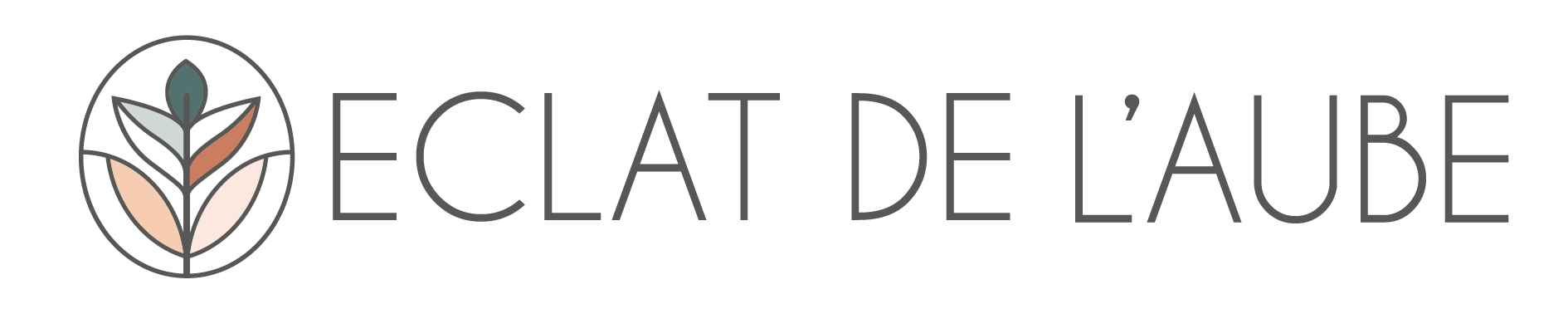 Logo long - Eclat de l'aube - cosmétique et soins naturels